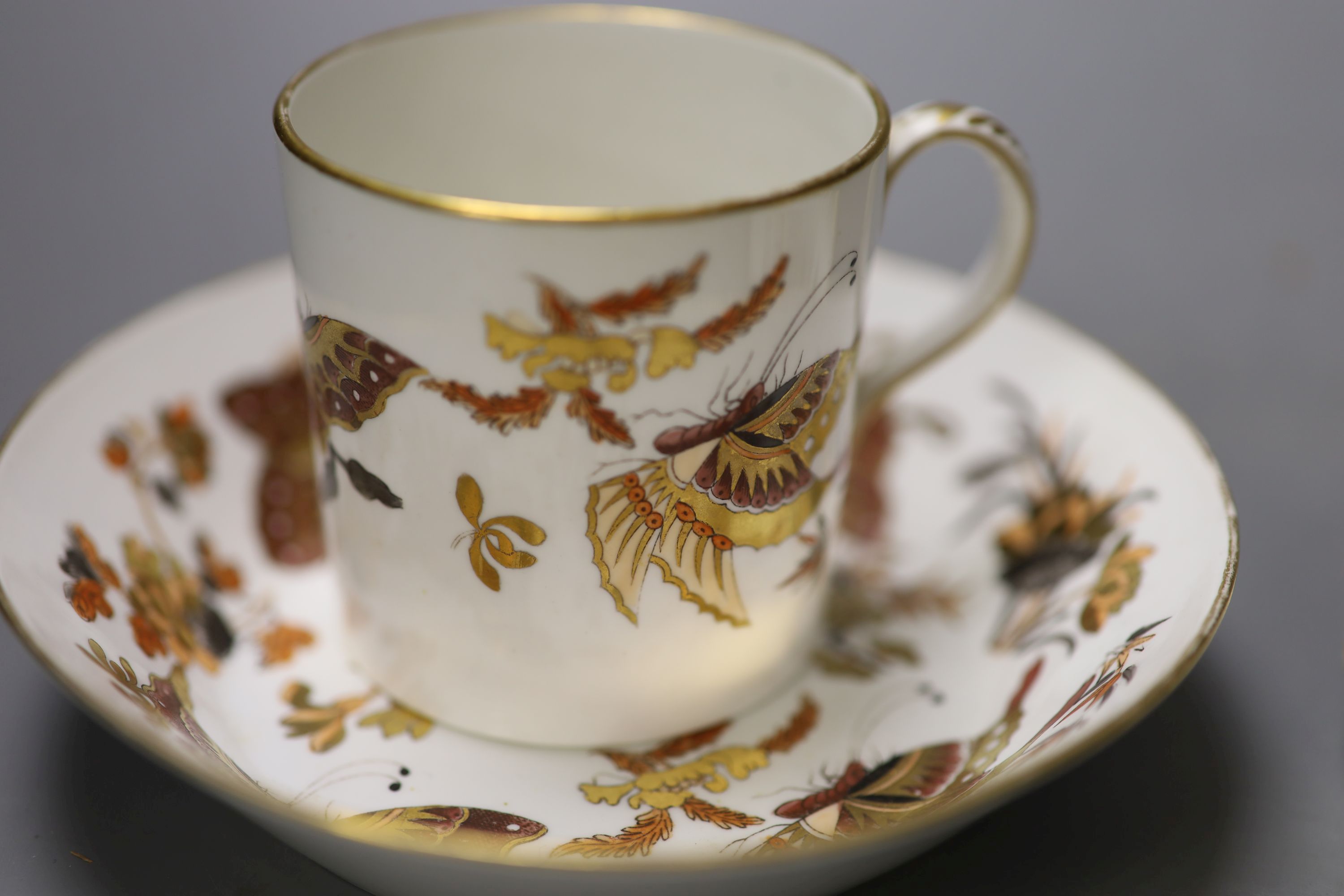 A 19th century Wedgwood coffee can and saucer